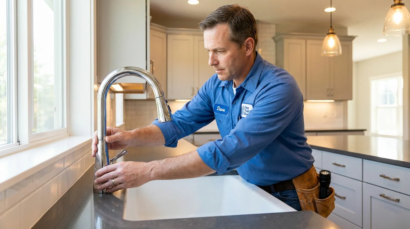 Kitchen faucet installation by Johns Plumbing LLC in Sea Girt